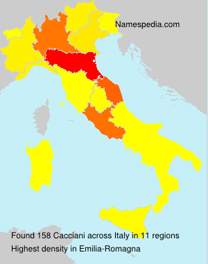 Surname Cacciani in Italy Surname Cacciani in Italy