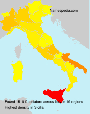 Surname Cacciatore in Italy Surname Cacciatore in Italy