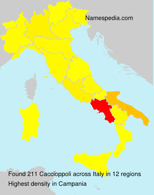 Surname Caccioppoli in Italy Surname Caccioppoli in Italy