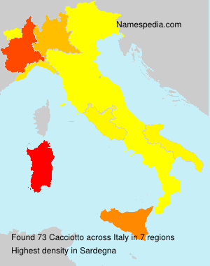 Surname Cacciotto in Italy Surname Cacciotto in Italy