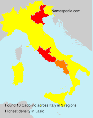 Surname Cadolino in Italy Surname Cadolino in Italy