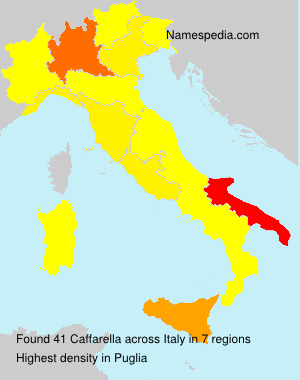 Surname Caffarella in Italy Surname Caffarella in Italy