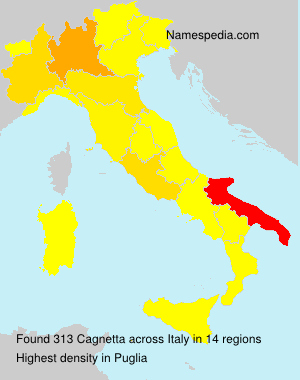 Surname Cagnetta in Italy Surname Cagnetta in Italy