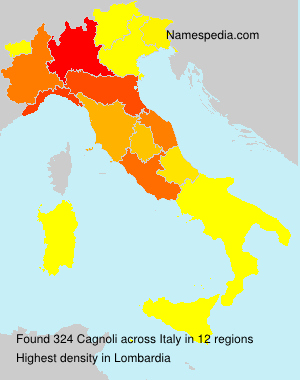 Surname Cagnoli in Italy Surname Cagnoli in Italy