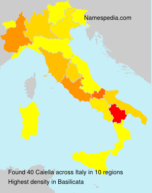 Surname Caiella in Italy Surname Caiella in Italy