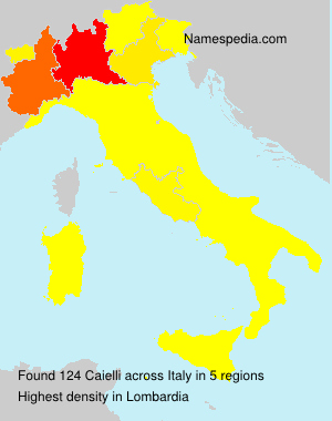 Surname Caielli in Italy Surname Caielli in Italy