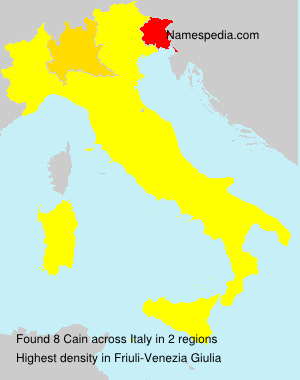Surname Cain in Italy Surname Cain in Italy