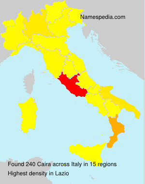 Surname Caira in Italy Surname Caira in Italy
