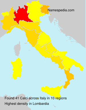 Surname Calci in Italy Surname Calci in Italy
