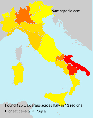 Surname Caldararo in Italy Surname Caldararo in Italy