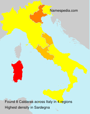 Surname Caldaras in Italy Surname Caldaras in Italy
