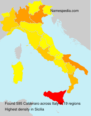 Surname Calderaro in Italy Surname Calderaro in Italy