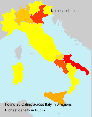Surname Calmo in Italy Surname Calmo in Italy