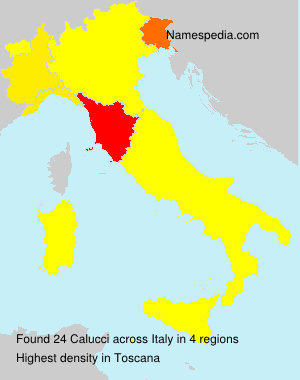 Surname Calucci in Italy Surname Calucci in Italy