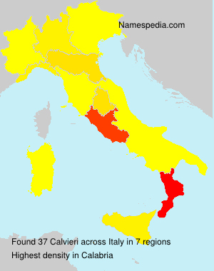 Surname Calvieri in Italy Surname Calvieri in Italy
