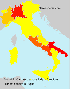 Surname Camasso in Italy Surname Camasso in Italy