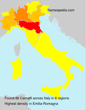 Surname Camatti in Italy Surname Camatti in Italy