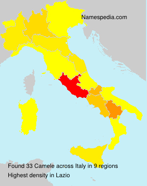 Surname Camele in Italy Surname Camele in Italy