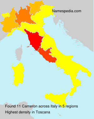 Surname Cameron in Italy Surname Cameron in Italy