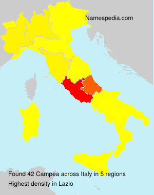 Surname Campea in Italy Surname Campea in Italy