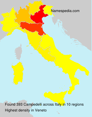 Surname Campedelli in Italy Surname Campedelli in Italy