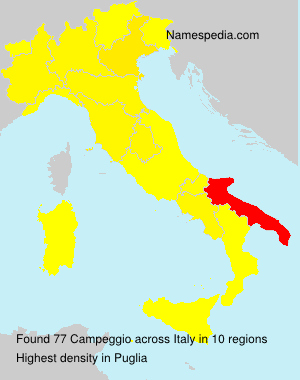 Surname Campeggio in Italy Surname Campeggio in Italy
