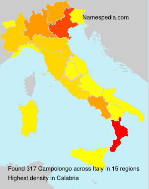 Surname Campolongo in Italy Surname Campolongo in Italy
