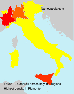 Surname Canarelli in Italy Surname Canarelli in Italy