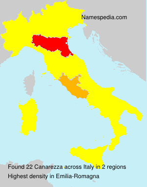 Surname Canarezza in Italy Surname Canarezza in Italy