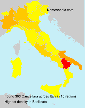 Surname Cancellara in Italy Surname Cancellara in Italy