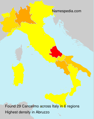 Surname Cancelmo in Italy Surname Cancelmo in Italy