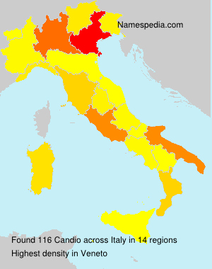 Surname Candio in Italy Surname Candio in Italy