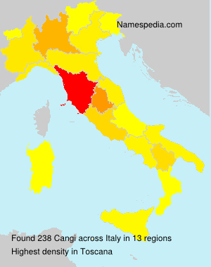 Surname Cangi in Italy Surname Cangi in Italy