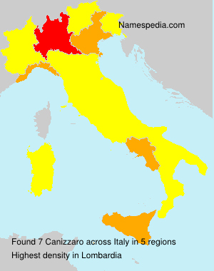 Surname Canizzaro in Italy Surname Canizzaro in Italy