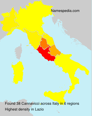 Surname Cannavicci in Italy Surname Cannavicci in Italy