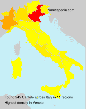 Surname Cantele in Italy Surname Cantele in Italy
