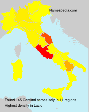 Surname Cantiani in Italy Surname Cantiani in Italy