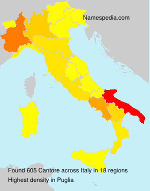 Surname Cantore in Italy Surname Cantore in Italy