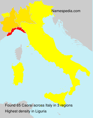 Surname Caorsi in Italy Surname Caorsi in Italy