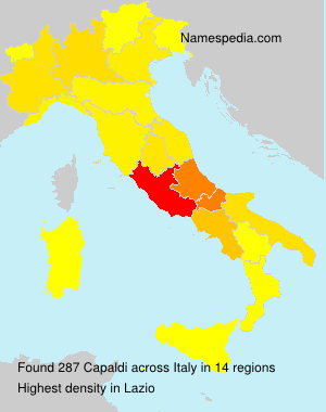 Surname Capaldi in Italy Surname Capaldi in Italy