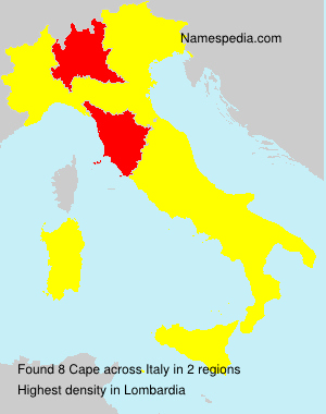 Surname Cape in Italy Surname Cape in Italy