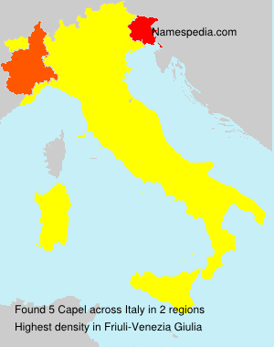 Surname Capel in Italy Surname Capel in Italy