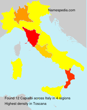 Surname Capialbi in Italy Surname Capialbi in Italy