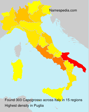 Surname Capogrosso in Italy Surname Capogrosso in Italy
