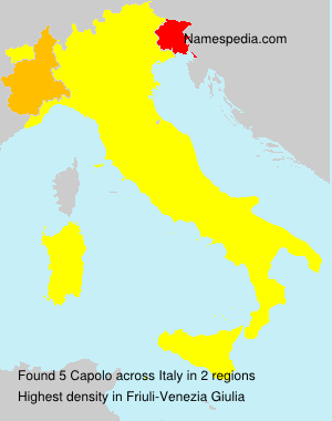 Surname Capolo in Italy Surname Capolo in Italy