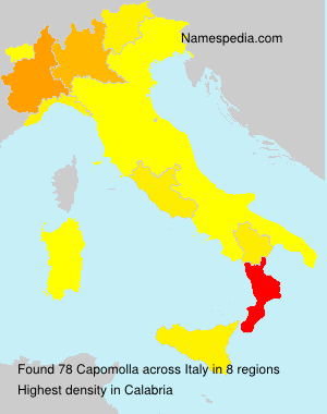 Surname Capomolla in Italy Surname Capomolla in Italy