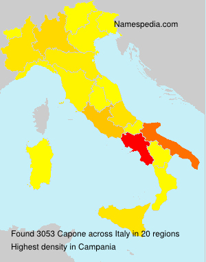 Surname Capone in Italy Surname Capone in Italy
