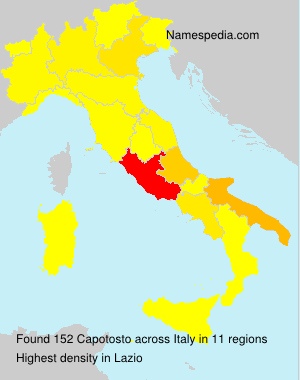 Surname Capotosto in Italy Surname Capotosto in Italy