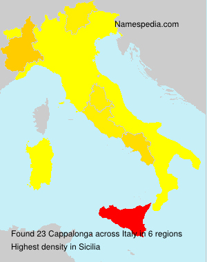 Surname Cappalonga in Italy Surname Cappalonga in Italy