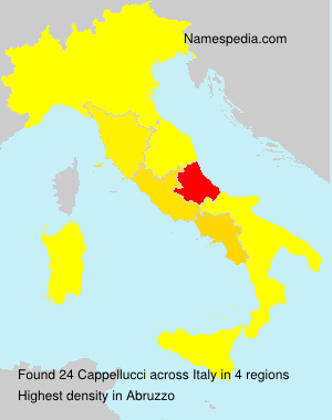 Surname Cappellucci in Italy Surname Cappellucci in Italy